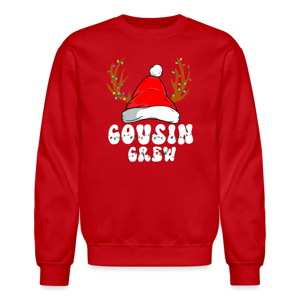 Cousin Crew Christmas Sweatshirt - red