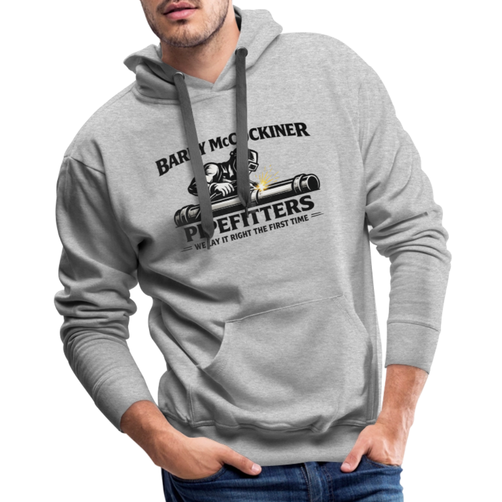 Barry McCockiner Pipefitters Funny Adult Hoodie Color: Olive Green