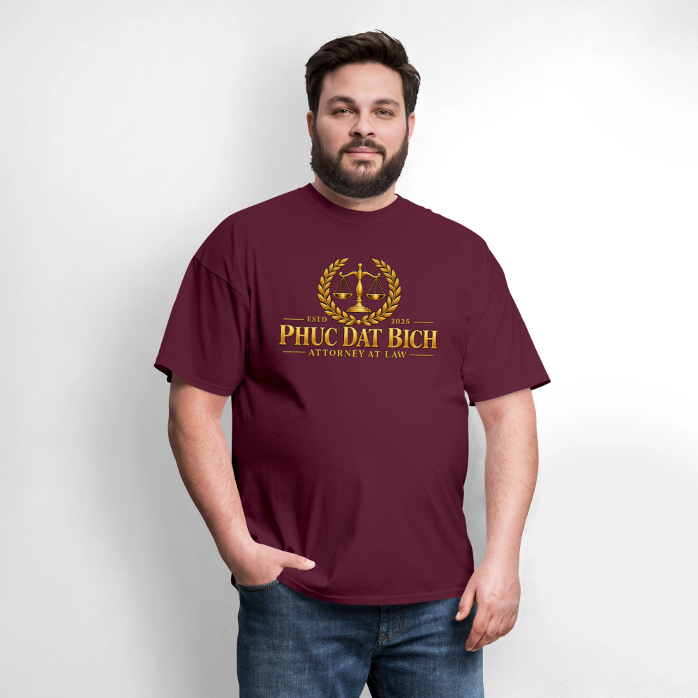 Phuc Dat Bich Attorney At Law T-Shirt - burgundy