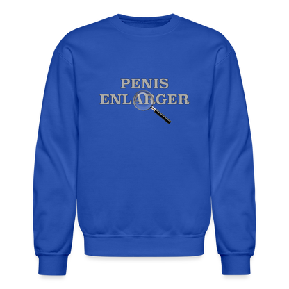 Penis Enlarger Sweatshirt (Funny Adult Humor) - royal blue