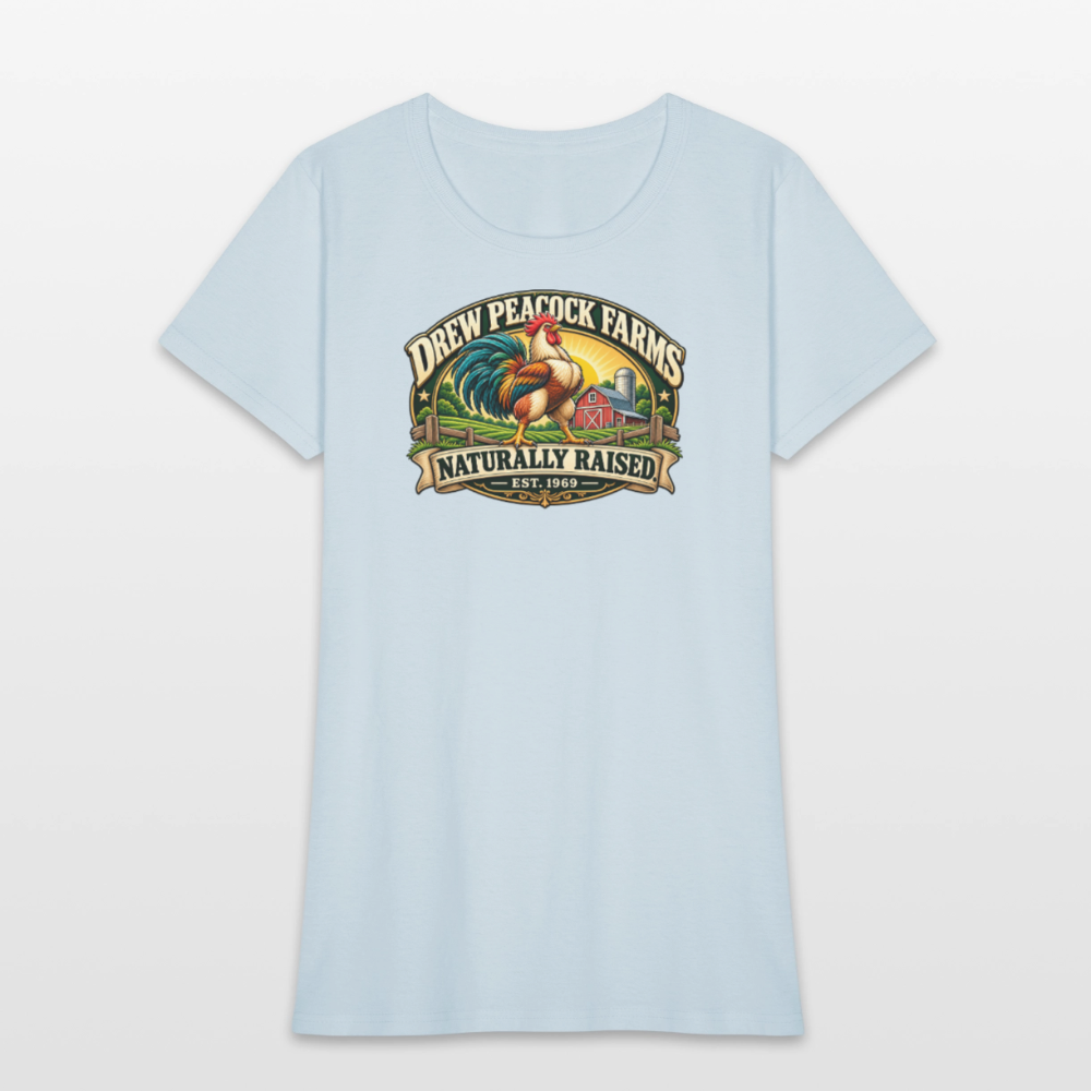Drew Peacock Farms Women's T-Shirt - light blue