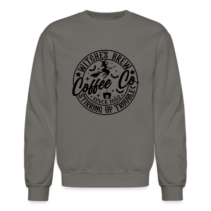 Witches Brew Coffee Co Sweatshirt (Halloween) - asphalt gray