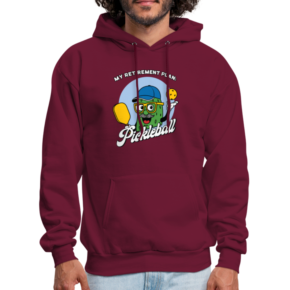 My Retirement Plan: Pickleball Hoodie - burgundy