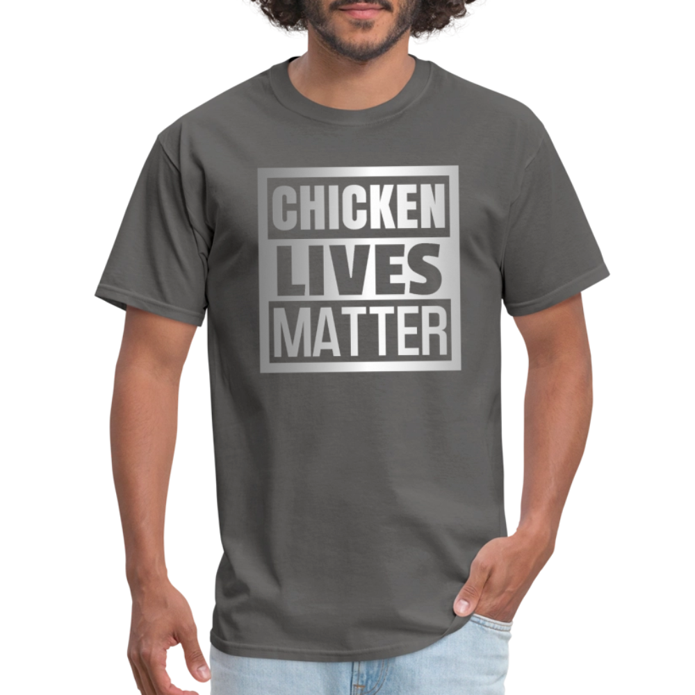 Chicken Lives Matter T-Shirt - charcoal