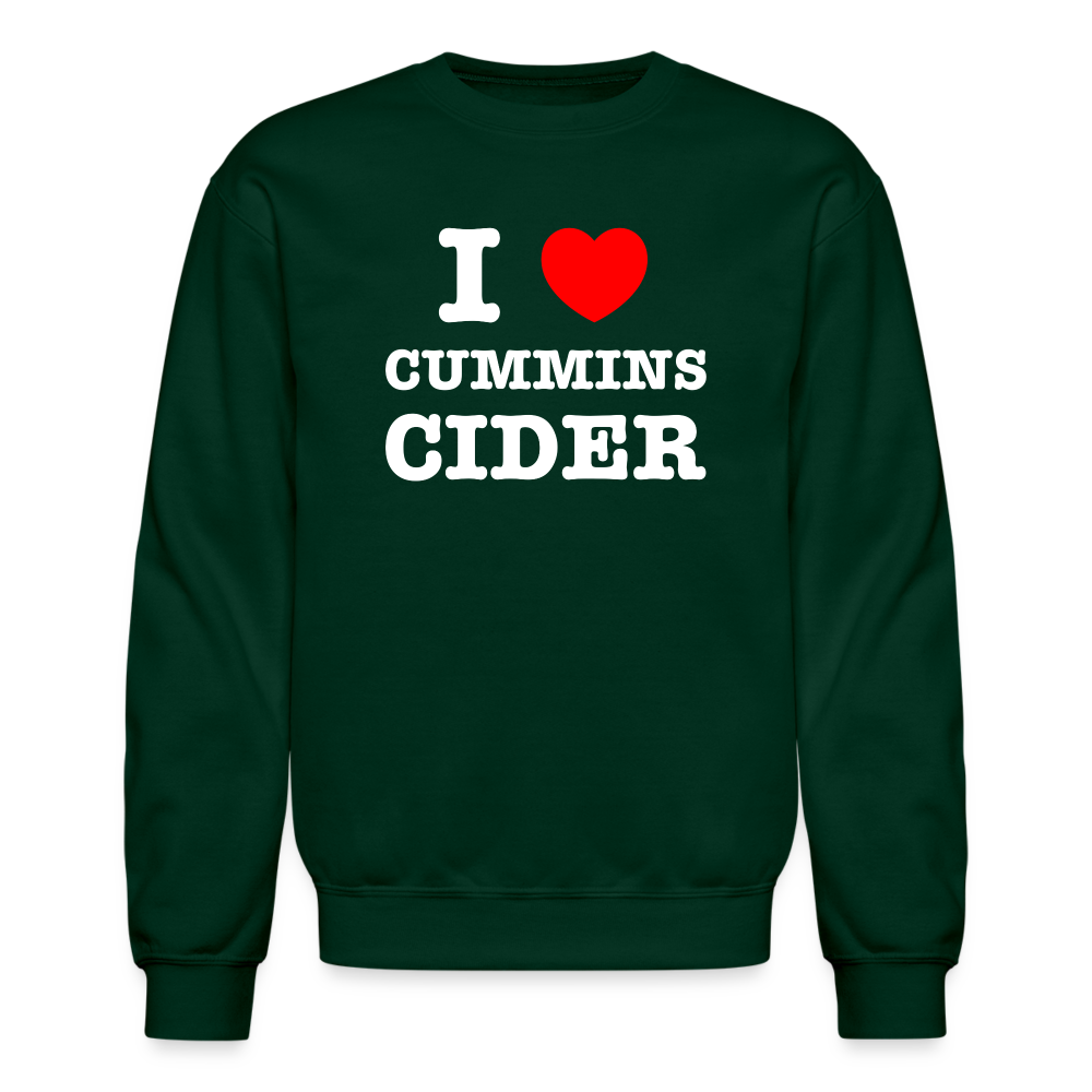 I Heart Cummins Cider Sweatshirt - forest green