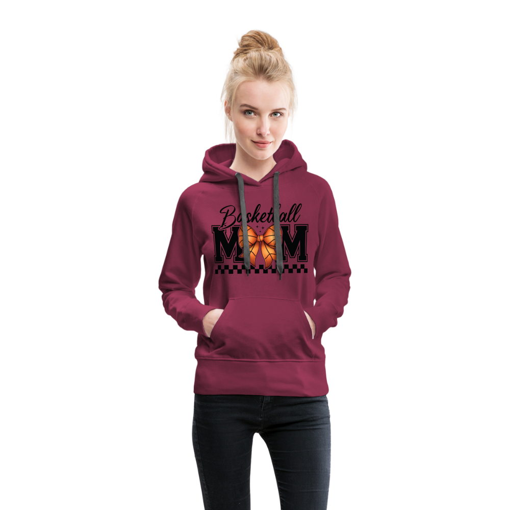 Basketball Mom Women’s Premium Hoodie - burgundy