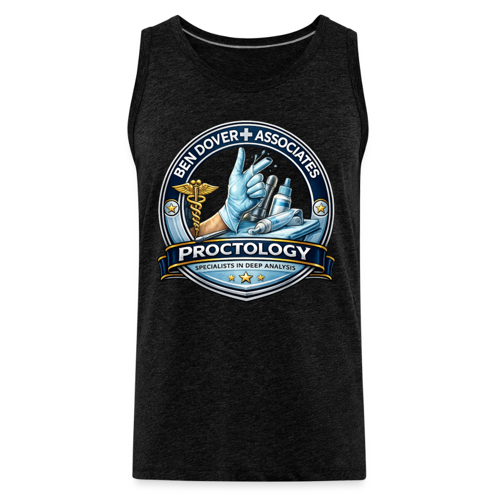Ben Dover Proctology Funny Tank Top Color: White