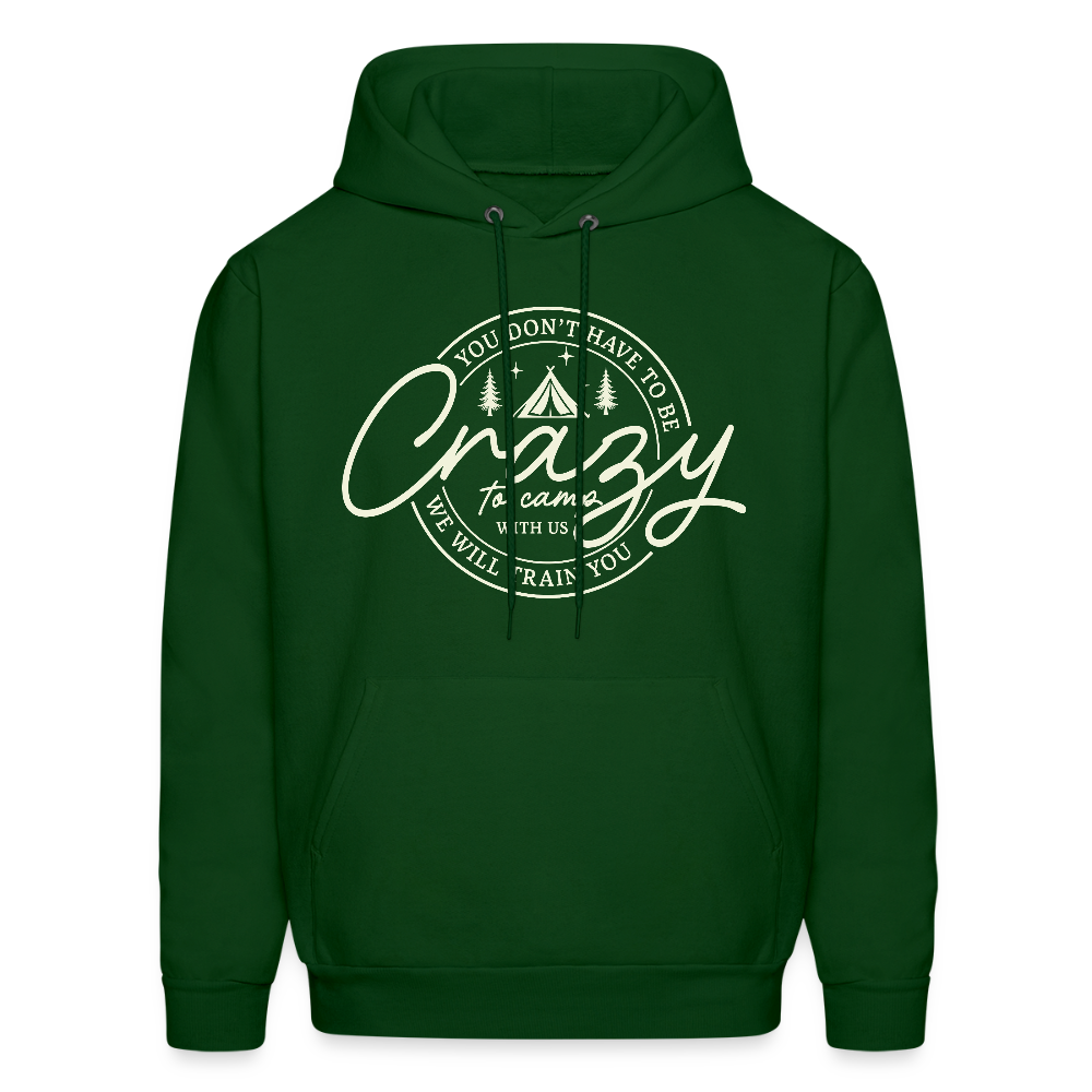 Crazy Camping Hoodie - forest green