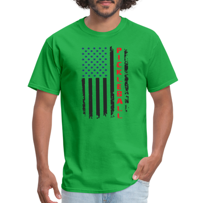 Pickleball Flag T-Shirt - bright green