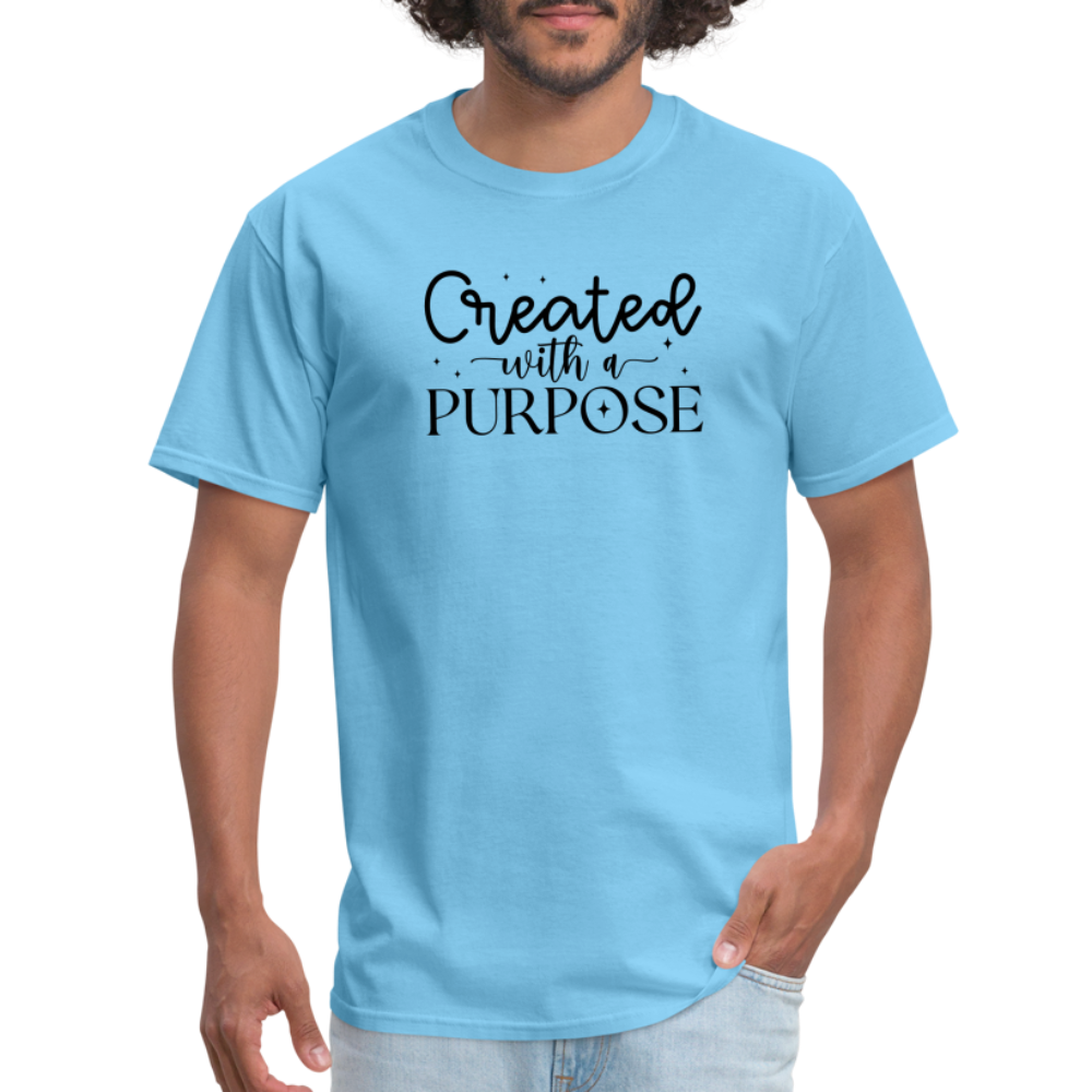 Created with a Purpose T-Shirt - aquatic blue