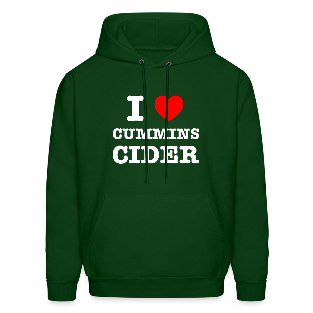 I Heart Cummins Cider Hoodie - forest green