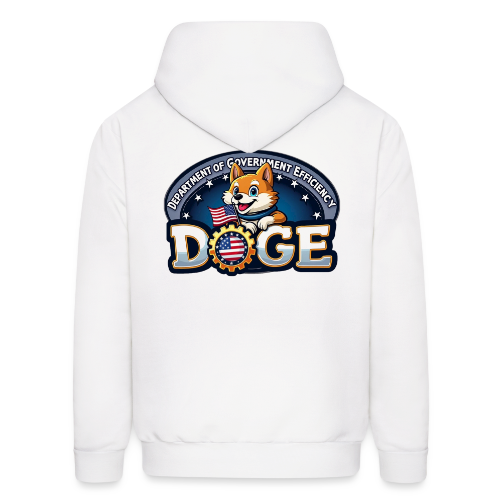 DOGE Hoodie (front/back print) - white