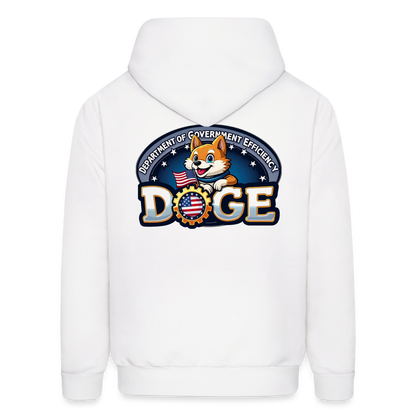 DOGE Hoodie (front/back print) - white