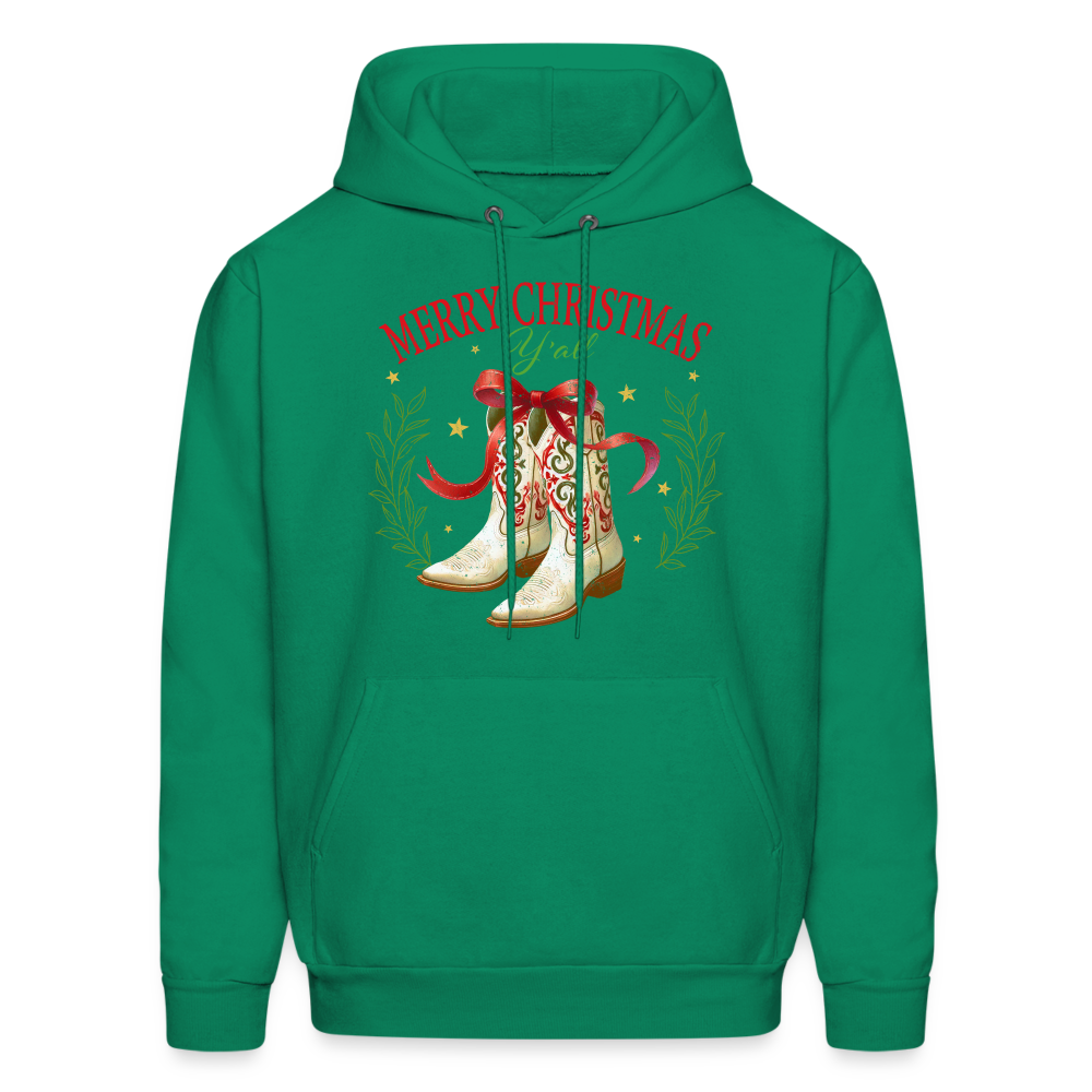 Merry Christmas Y'all Hoodie - kelly green