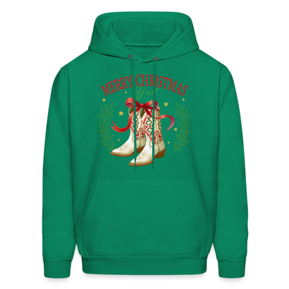 Merry Christmas Y'all Hoodie - kelly green