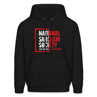 National Sarcasm Society Hoodie - black