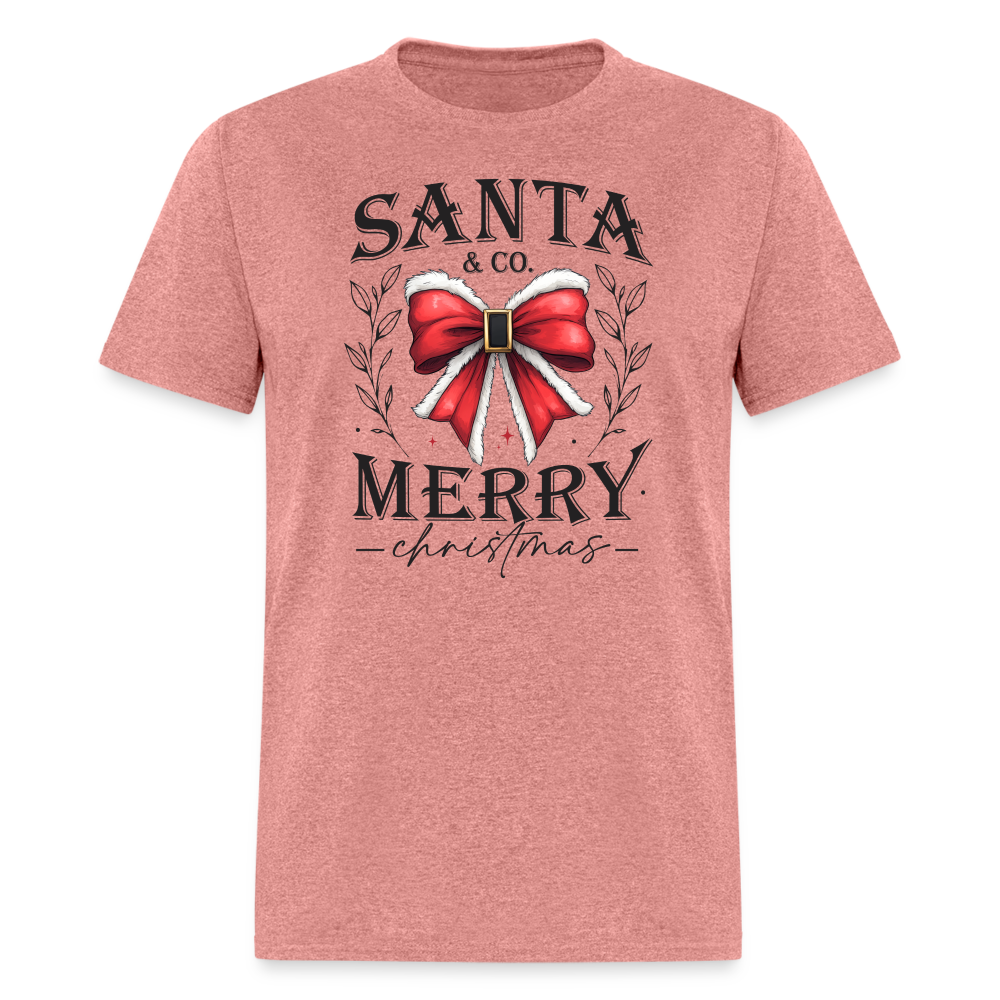 Merry Christmas Santa & Co T-Shirt - heather mauve