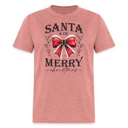 Merry Christmas Santa & Co T-Shirt - heather mauve