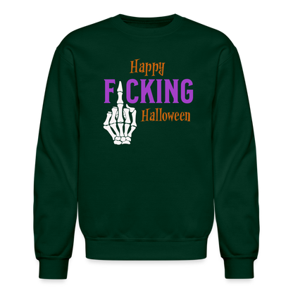 Happy F*cking Halloween Sweatshirt - forest green