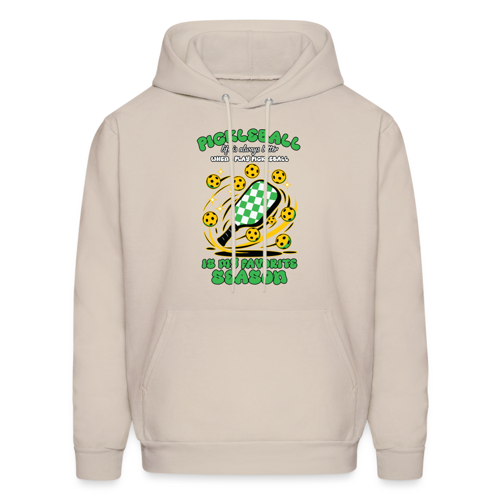 Pickleball Is My Favorite Season Hoodie - Sand