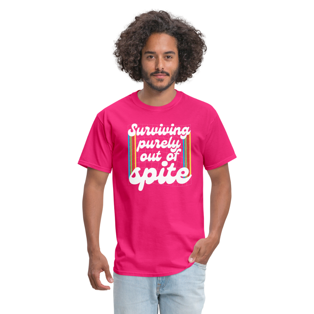 Surviving Purely Out Of Spite T-Shirt - fuchsia