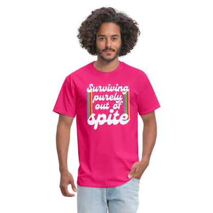 Surviving Purely Out Of Spite T-Shirt - fuchsia