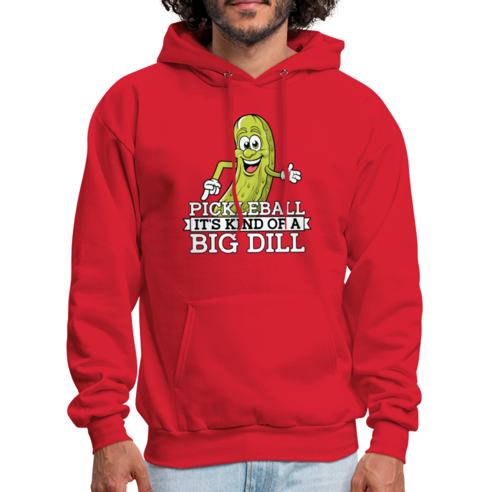 Pickleball It's Kind Of A Big Dill Hoodie - red