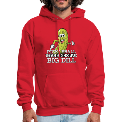 Pickleball It's Kind Of A Big Dill Hoodie - red