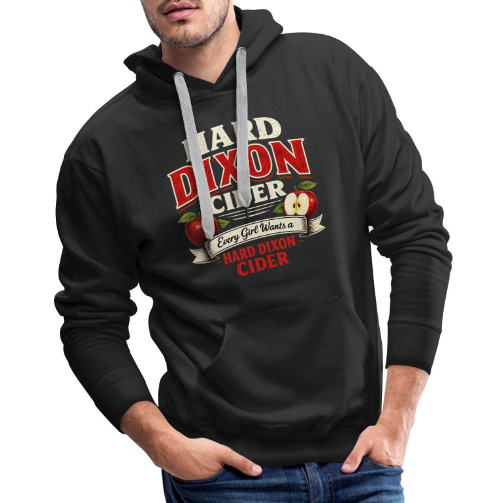 Hard Dixon Cider Funny Men’s Premium Hoodie - black