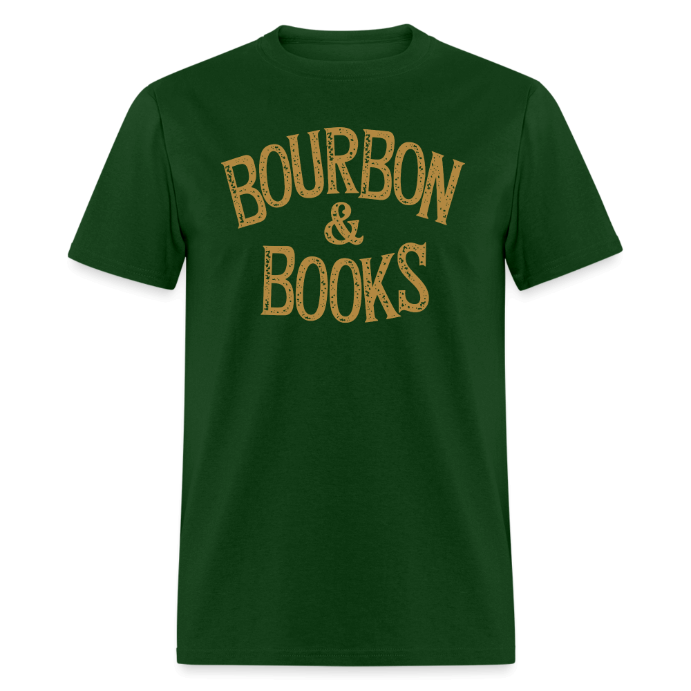 Bourbon & Books T-Shirt - forest green