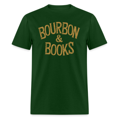 Bourbon & Books T-Shirt - forest green