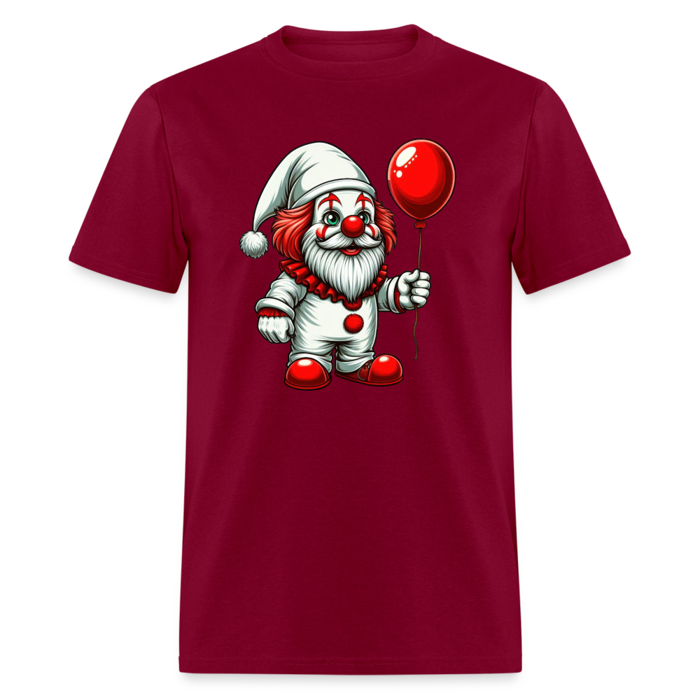 Gnome Clown T-Shirt - burgundy