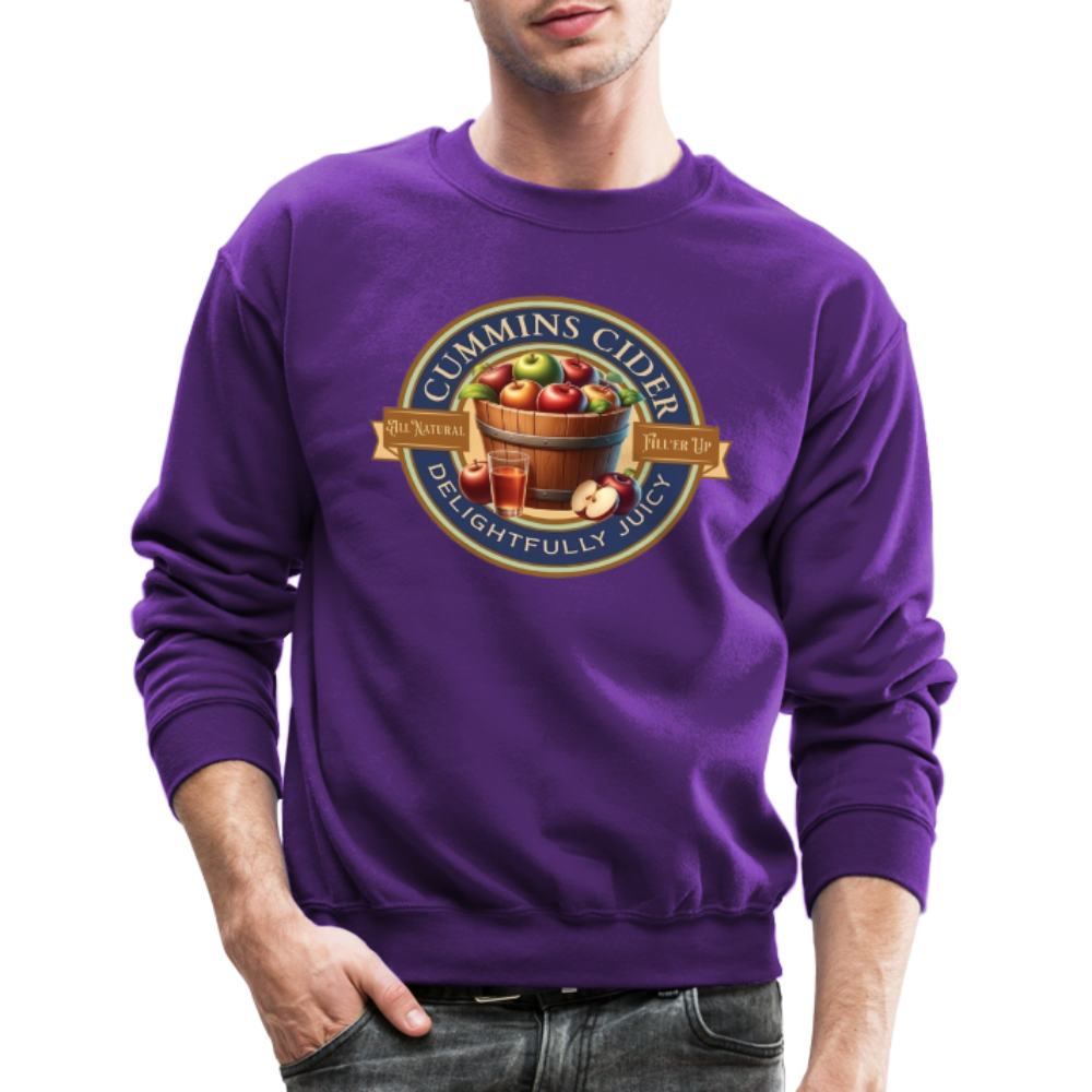 Cummins Cider (Funny Adult Humor) Sweatshirt - purple