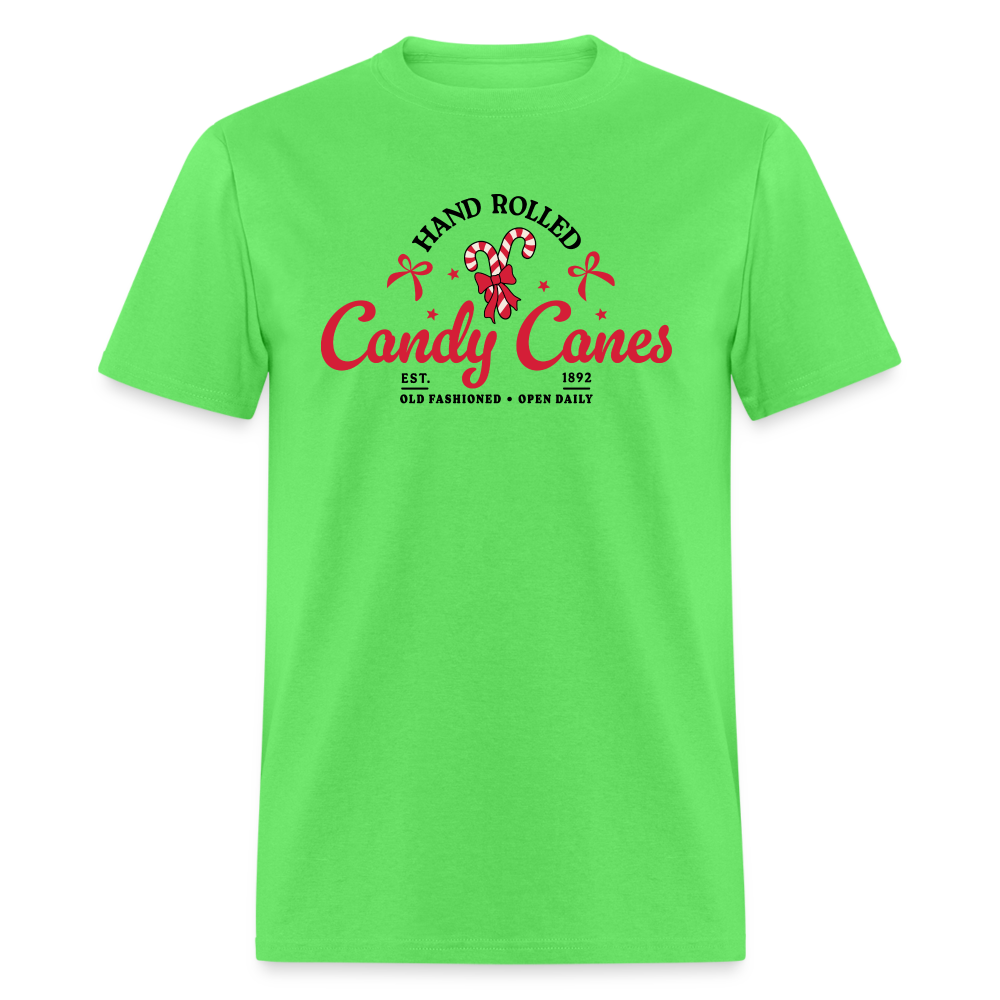 Hand Rolled Candy Canes T-Shirt - kiwi