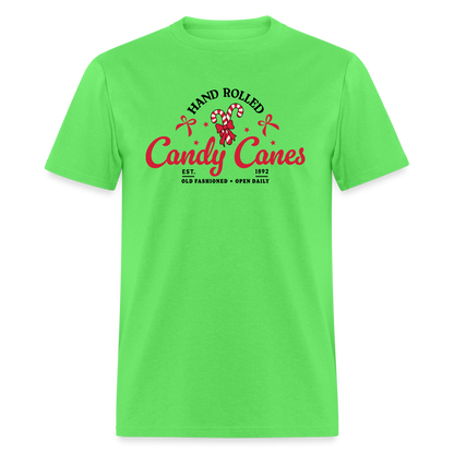 Hand Rolled Candy Canes T-Shirt - kiwi