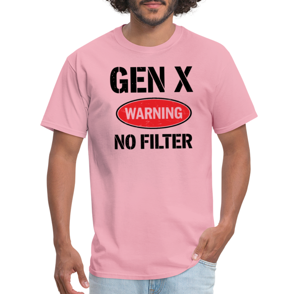 GEN-X Warning No Filter T-Shirt - pink