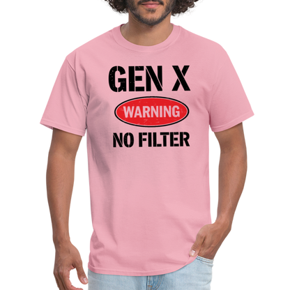 GEN-X Warning No Filter T-Shirt - pink