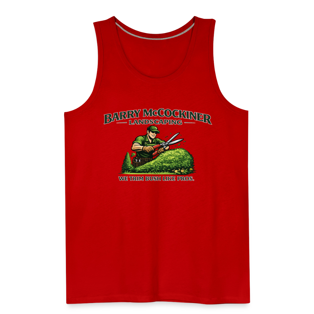 Barry McCockiner Landscaping Funny Tank Top Color: Heather Gray