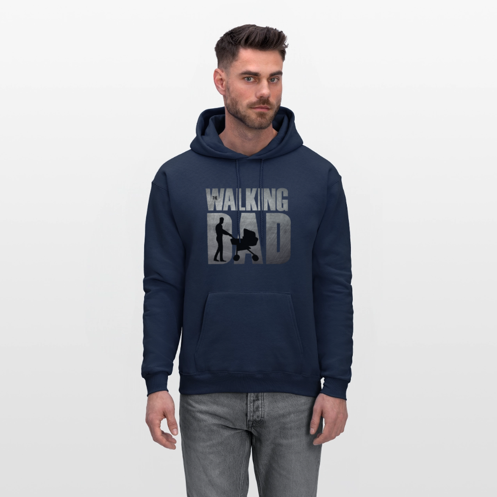 The Walking Dad Hoodie – Funny Zombie Parody with Stroller Graphic in Movie-Inspired Design Color: black