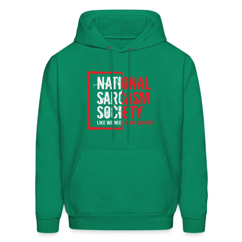 National Sarcasm Society Hoodie - kelly green