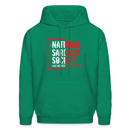 National Sarcasm Society Hoodie - kelly green