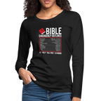 Bible Emergency Hotline (Scriptures) Women's Premium Long Sleeve T-Shirt
