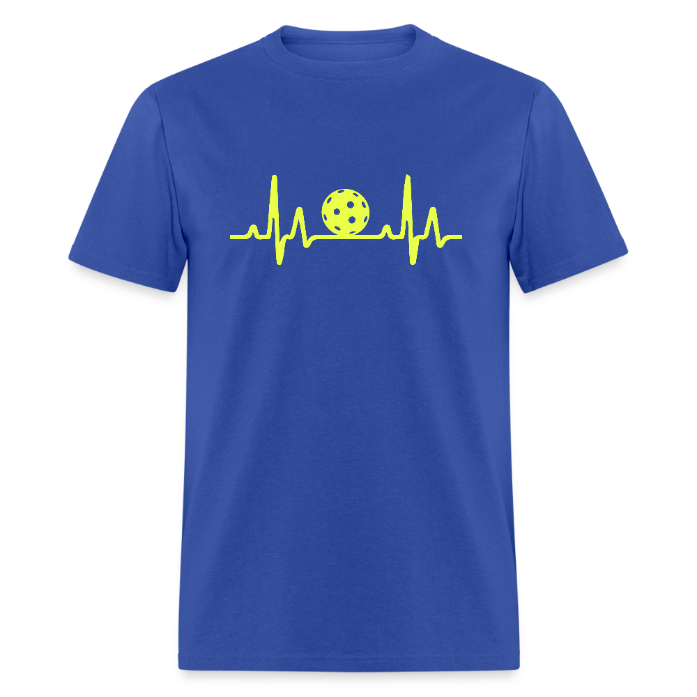 Pickleball Heartbeat T-Shirt - royal blue