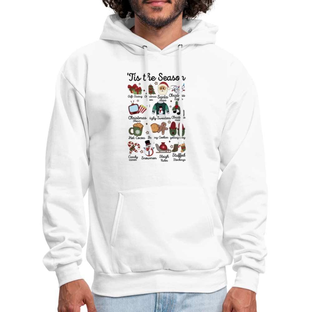 Tis The Season (Christmas) Hoodie - white