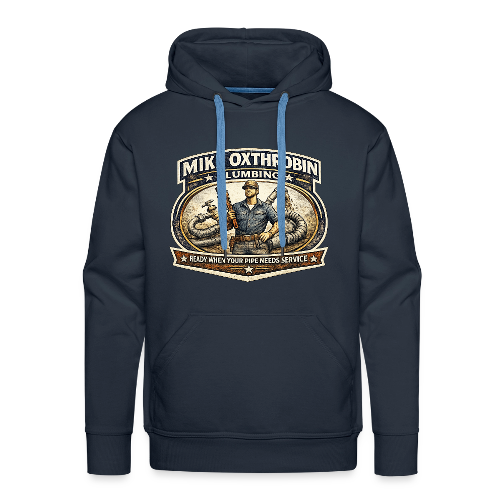 Mike Oxthrobin Plumbing Hoodie Funny Adult Humor Gear Color: navy