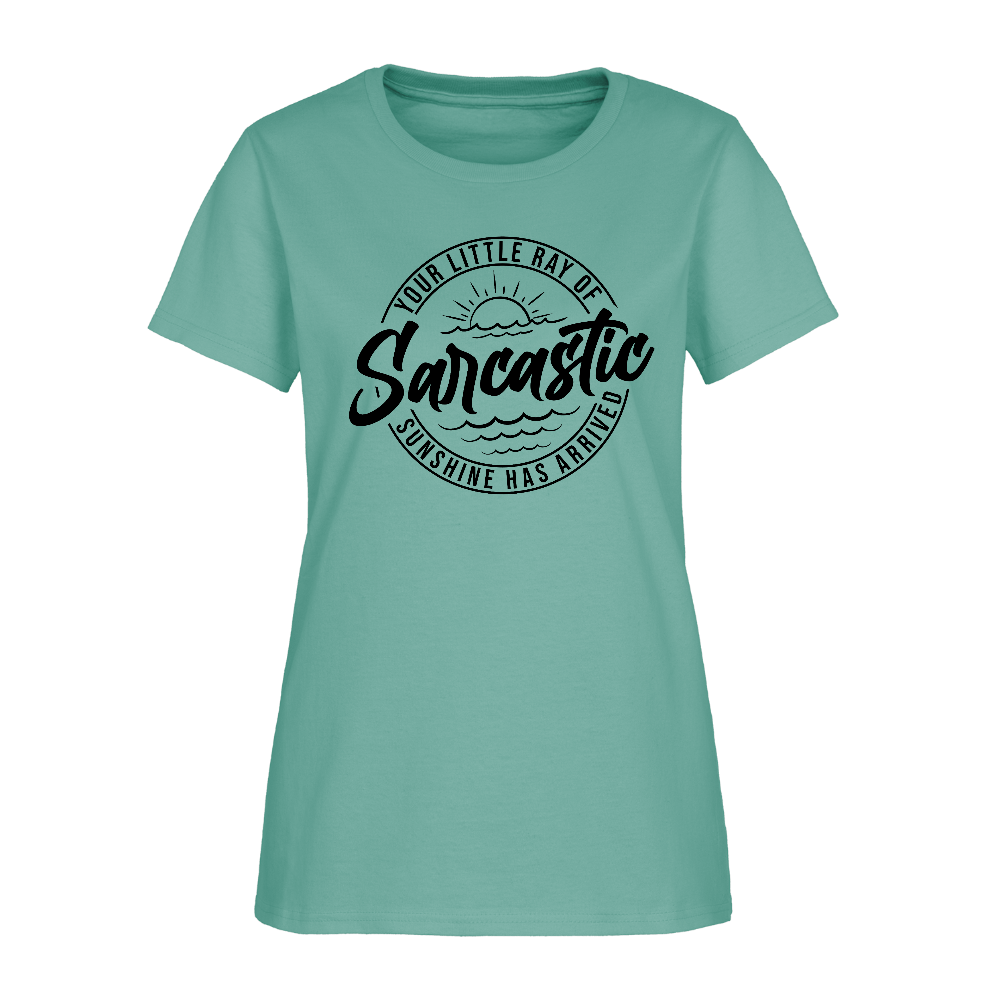 Sarcastic Ray of Sunshine Women’s Graphic T-Shirt - aquatic