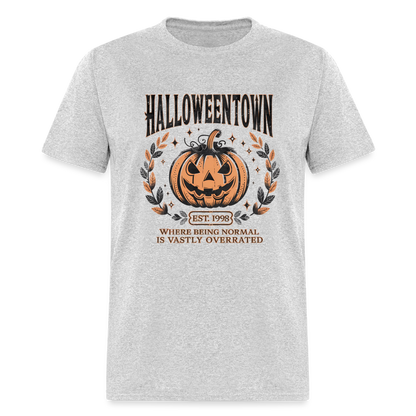 Halloweentown T-Shirt (Where Normal is Overrated) - heather gray