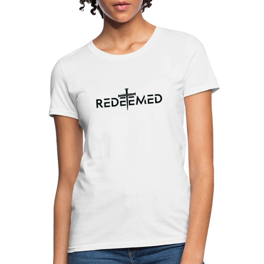 Redeemed Women's Contoured T-Shirt - white