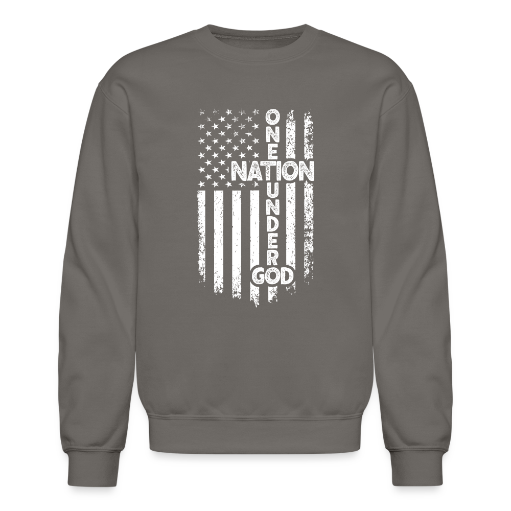 One Nation Under God Sweatshirt - asphalt gray