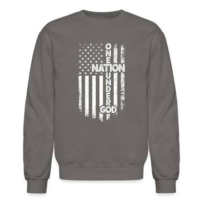 One Nation Under God Sweatshirt - asphalt gray